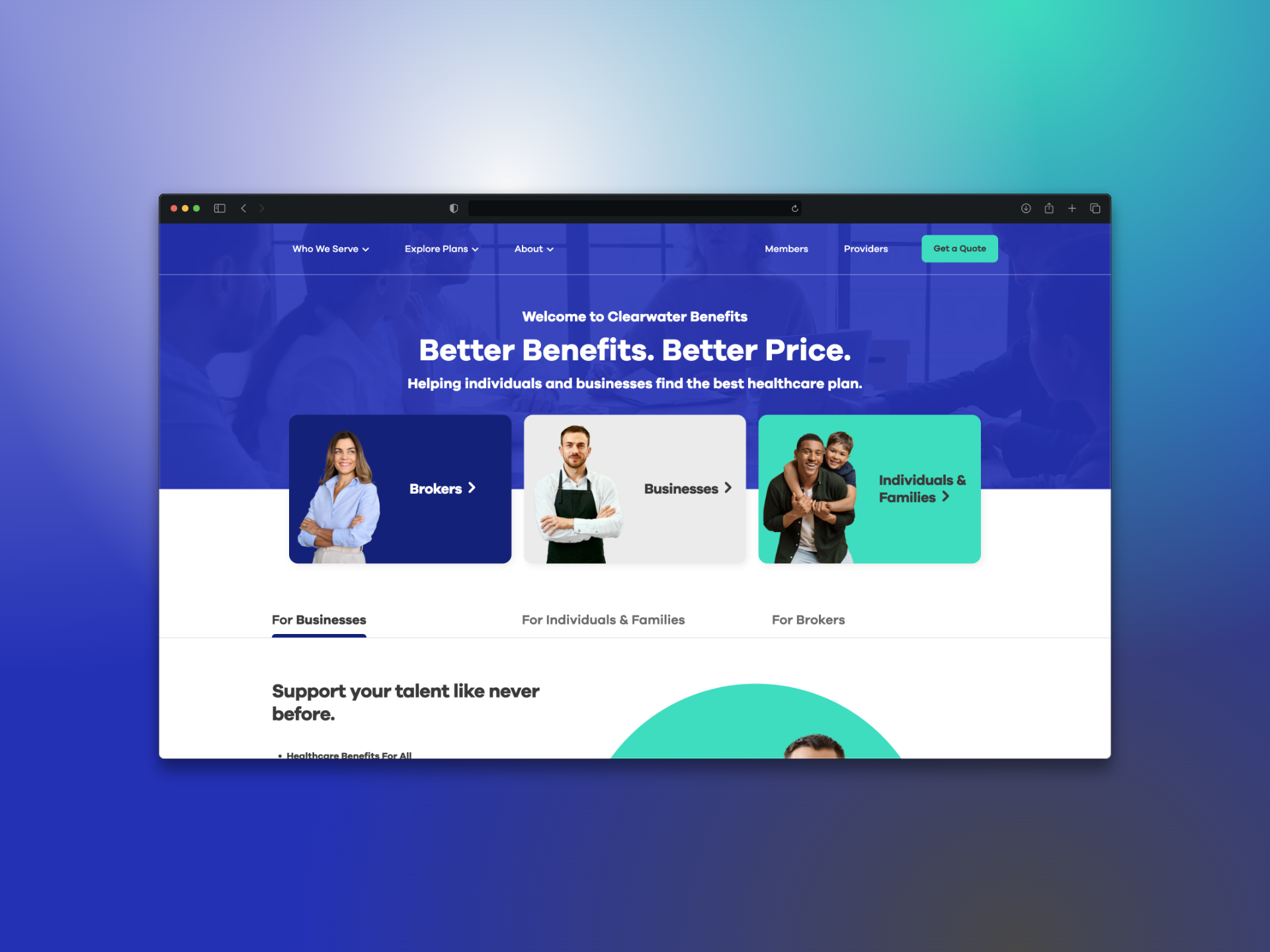 ClearWater Benefits Homepage